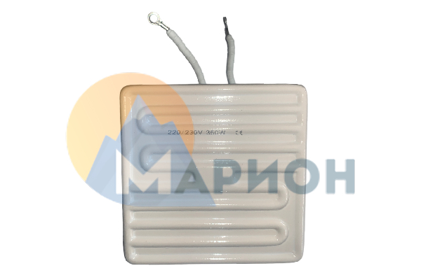 Керамический «прямой» нагреватель 0.35 кВт 230 В 122х122 мм Керамический «прямой» нагреватель 0.35 кВт 230 В 122х122 мм