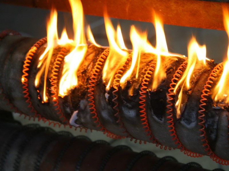 Возгорание масла Возгорание масла