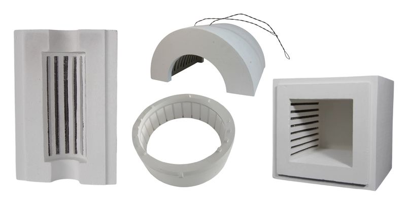 Фиберкерамические канальные нагреватели Фиберкерамические канальные нагреватели